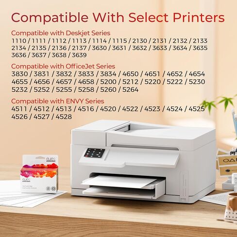 63XL Ink Cartridges Black and Color Replacement for HP Ink 63 XL Combo Pack in Kuwait