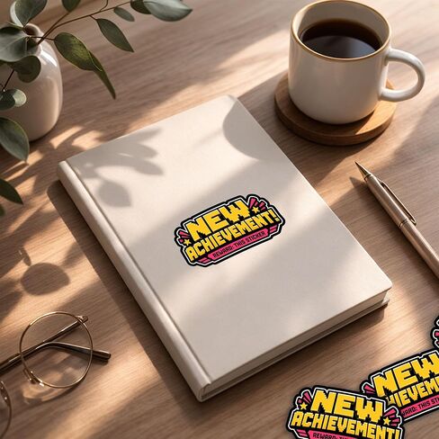 3 Pack New Achievement Sticker Sassy LitRPG Dungeon Crawler Fan Vinyl Decal Waterproof Laptop Water Bottle Car Window Bumper Reader Gamer Humor Gift 3 Inch in Kuwait