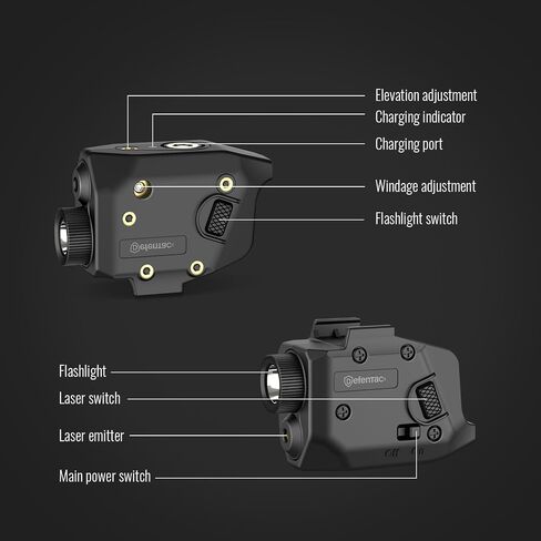 Defentac 350 Lumens Pistol Light and Green Laser Sight Combo in Saudi Arabia
