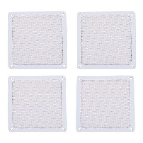 PC Fan Dust Filter Magnetic Frame Fine Mesh PVC Computer Fan Filter Grills for PC Case Chicken Coop Vent 5.51x5.51in 4pcs (Black) in Kuwait