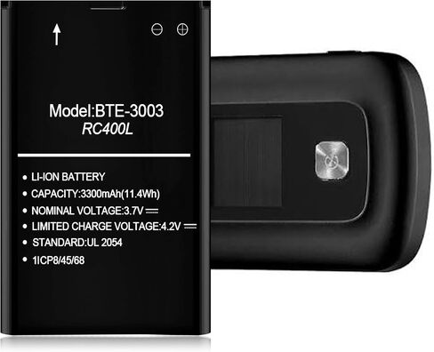 Battery for BTE-3003 RC400L, 2026 Upgrade High Capacity 3300mAh Li-Polymer Battery Replacement Compatible with RC400L Verizon Orbic Speed Mobile Hotspot in Kuwait