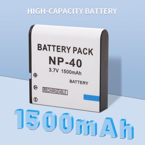 2X LB-060 NP-40 Battery + LCD Charger for Casio NP-40 for Kodak LB-060 in Saudi Arabia