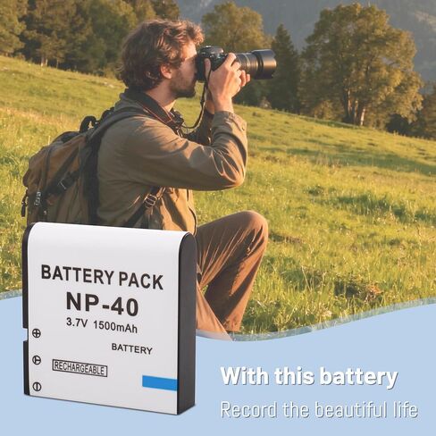 2X LB-060 NP-40 Battery + LCD Charger for Casio NP-40 for Kodak LB-060 in Saudi Arabia