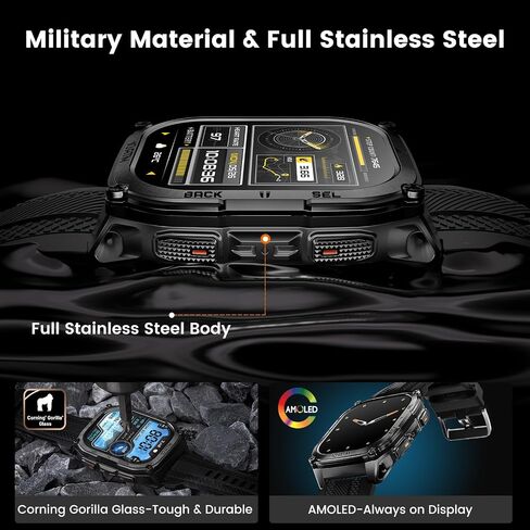 KOSPET Tank M4 Smart Watch Rugged, GPS & Offline Maps, 10 ATM Waterproof in Kuwait