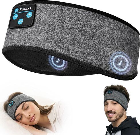 Sleep Headphones Bluetooth Headband,Sleeping Headphones Sports Headband, Long Time Play Sleeping Headsets with Built in Speakers Perfect for Workout,Running,Yoga in Kuwait