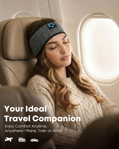 Sleep Headphones Bluetooth Headband,Sleeping Headphones Sports Headband, Long Time Play Sleeping Headsets with Built in Speakers Perfect for Workout,Running,Yoga in Kuwait