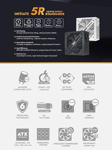 darkFlash EMT750 750W 80 Plus Bronze ATX Power Supply, Non-Modular PSU in Kuwait