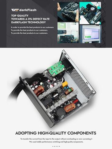 darkFlash EMT750 750W 80 Plus Bronze ATX Power Supply, Non-Modular PSU in Kuwait