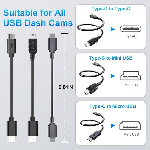 Dashcam Power Adapter 8 Pin (Model A) for Honda Civic, CR-V,Accord, HR-V- Only for Specific Map Light Panel Style, Hidden Wires, Connects to Overhead Console in Saudi Arabia