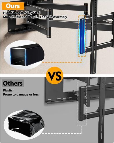 Heavy Duty XXL Long Arm TV Wall Mount for 55-120 inch Extra Large TVs in Kuwait