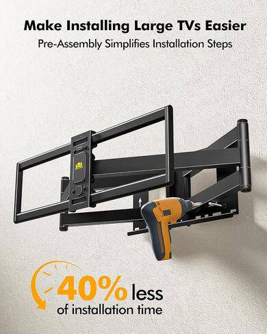 Heavy Duty XXL Long Arm TV Wall Mount for 55-120 inch Extra Large TVs in Kuwait