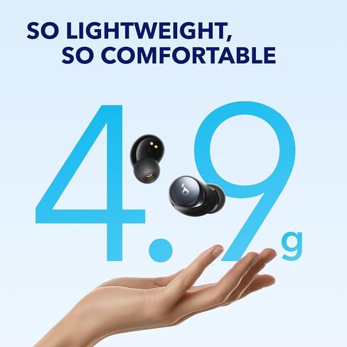 Soundcore by Anker Space A40 Auto-Adjustable Active Noise Cancelling Wireless Earbuds, Reduce Noise by Up to 98%, 50H Playtime, Hi-Res Sound, Comfortable Fit, App Customization(Renewed) in Kuwait