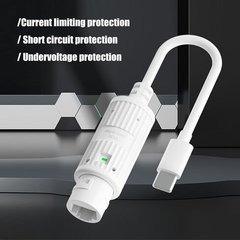 Power Over Ethernet Adapter 48v to Type C 5v2.4a Output Compactly Power Over Ethernet to Type Converter for Electronics Intelligent Phones/Tablets Use Standard Adapter USB in Kuwait