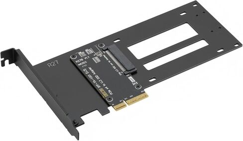 PCIe 4.0 x4 to U.3 NVMe Adapter Card for 2.5" U.3 SFF-TA-1001 SSD Only, Supports PCIe 4.0/3.0 x4/x8/x16, Full-Height Bracket Included in Kuwait