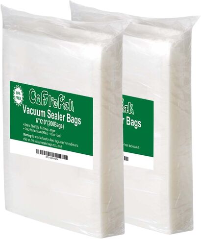 O2frepak Gallon 11"x16" Vacuum Sealer Bags 200ct for Food Storage in Kuwait
