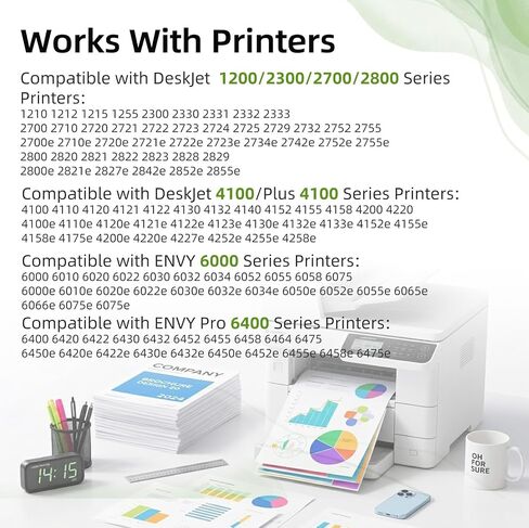67XL Black Ink Cartridge Replacement for HP 67 HP67 XL High Yield 2 Pack in Saudi Arabia