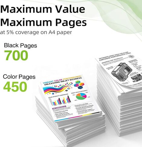 67XL Black Ink Cartridge Replacement for HP 67 HP67 XL High Yield 2 Pack in Saudi Arabia