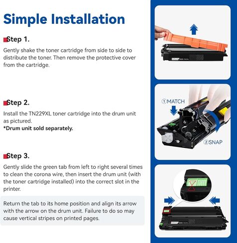 TN229XL TN229 Toner Cartridges 4-Pack High Yield MFC-L3720CDW MFC-L3780CDW in Kuwait