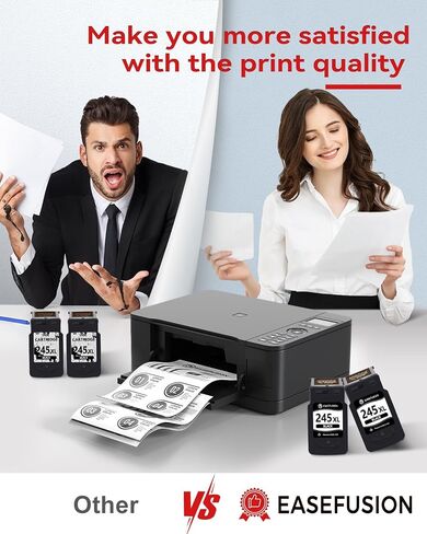 EaseFusion 245XL Ink Cartridges Replacement for Canon 245XL Black Ink PG-245XL PG245XL PG-245, Work with PIXMA MG2522 MX490 TR4520 TS202 TR4522 TS3122 TR4500 TS3300 Printer (2Pack) in Kuwait