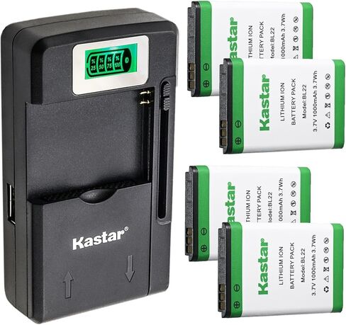 Kastar 4-Pack BL22 Battery and Charger Compatible with Retevis BL19 RT22 RT22S RT15 RT19 RT619 RT622 RT22X RT22P DT22 Two Way Radio in Kuwait