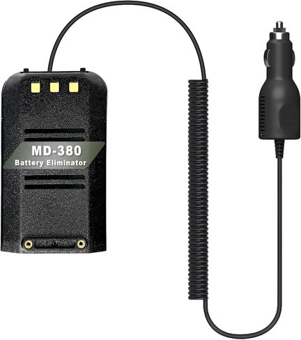 MD-380 Battery Eliminator Car Charger 12-24V for MD-380 GPS Radio Replacement for MD-380UV Two Way Radio Battery in Saudi Arabia