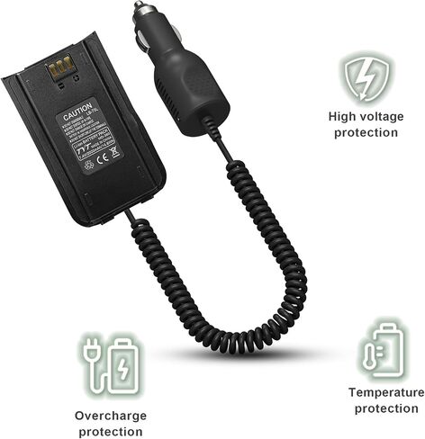 MD-380 Battery Eliminator Car Charger 12-24V for MD-380 GPS Radio Replacement for MD-380UV Two Way Radio Battery in Saudi Arabia