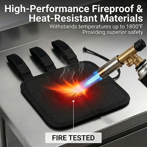 10" Heat Insulation Suppressor Cover 1800℉ Heat Resistant Siliconed Microfiber Sleeve - Burnproof Suppressor Wrap for Hunting & Shooting Rifle in Kuwait