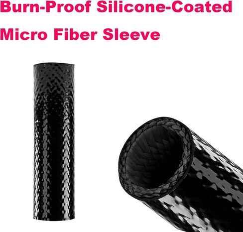 10" Heat Insulation Suppressor Cover 1800℉ Heat Resistant Siliconed Microfiber Sleeve - Burnproof Suppressor Wrap for Hunting & Shooting Rifle in Kuwait