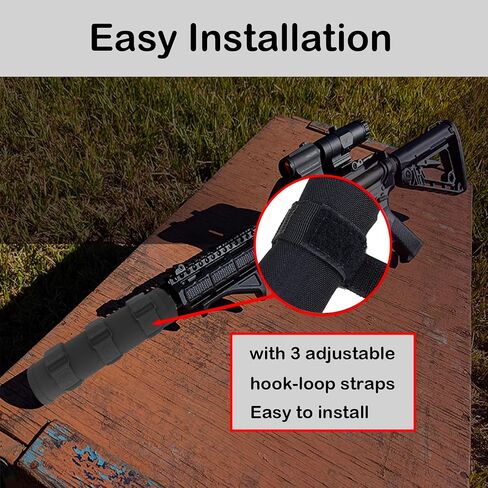 10" Heat Insulation Suppressor Cover 1800℉ Heat Resistant Siliconed Microfiber Sleeve - Burnproof Suppressor Wrap for Hunting & Shooting Rifle in Kuwait
