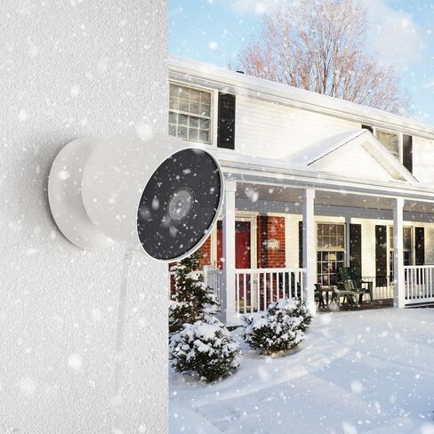 2Pack Camera Power Cord with Adapter for Google Nest Cam Outdoor or Indoor, Battery-2nd, 25ft/7.5m Flat Charging Cable for Nest Camera Waterproof Camera Charger Provide Continuous Power Supply - White in Kuwait