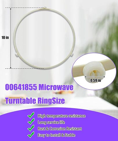 00641855 10" Microwave Turntable Tray Support with Roller Wheel Ring in Kuwait