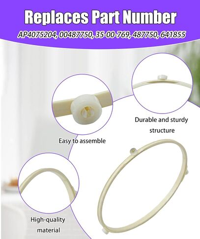 00641855 10" Microwave Turntable Tray Support with Roller Wheel Ring in Kuwait