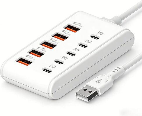 1PC USB, C Hub, Multiport Adapter, Type-C Multi Port Expander-SilverGift in Kuwait