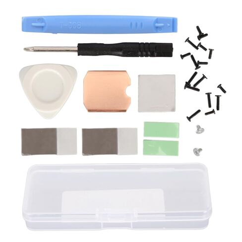 Haofy SSD Heatsink Thermal Pad Kit, Copper M.2 2230 NVME Heat Sink with Phase Change Pads, Back Cover Opening Tools, Passive Cooling for and ROG Ally in Kuwait