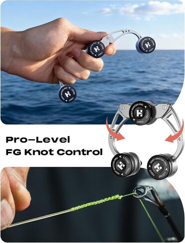 HOOK-EZE FG Knot Tying Tool and Knot Puller Tying Tool, Premium Fishing Gifts for Saltwater Freshwater Anglers Fishermen in Kuwait