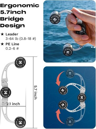 HOOK-EZE FG Knot Tying Tool and Knot Puller Tying Tool, Premium Fishing Gifts for Saltwater Freshwater Anglers Fishermen in Kuwait