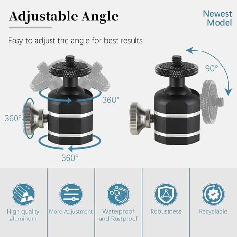 Mini Ball Heads Universal Metal Tripod Ball Head, 2pcs in Kuwait