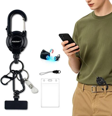 anti theft phone tether with Magnetic Clasp and Length Adjustment in Kuwait