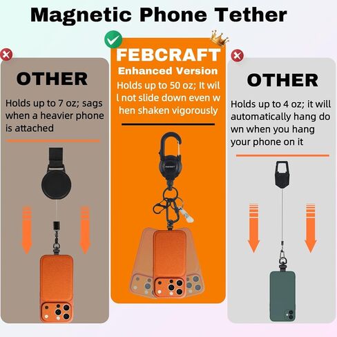anti theft phone tether with Magnetic Clasp and Length Adjustment in Kuwait