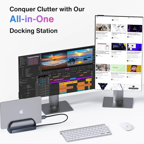 iVANKY 12-in-2 Dual Display Dock for MacBook Pro with 150W Power Adapter in Kuwait