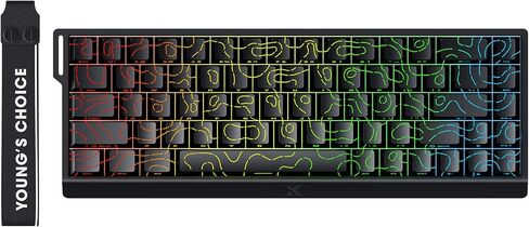 MCHOSE ACE 68 60% Mechanical Gaming Keyboard Wired Rapid Trigger Hall Effect Keyboard Magnetic Switch Adjustable Actuation 8000Hz Polling Rate Custom RGB MAC Laptop(Black Topographic TTC Dragon Lord) in Kuwait