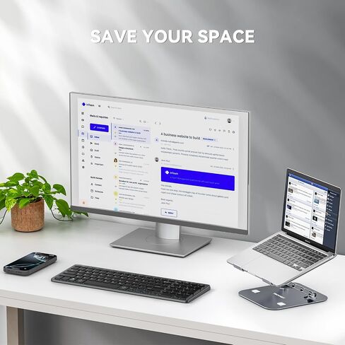 TECKNET Rechargeable Bluetooth Slim Wireless Keyboards USB+BT Multi Device in Kuwait