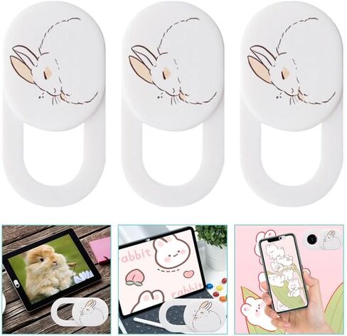 OSALADI Webcam Cover Slider Privacy Sticker Self-Adhesive Camera Shield Cover for Laptop Phone Tablet Slide Open Close Privacy Protection 3 Pack in Kuwait