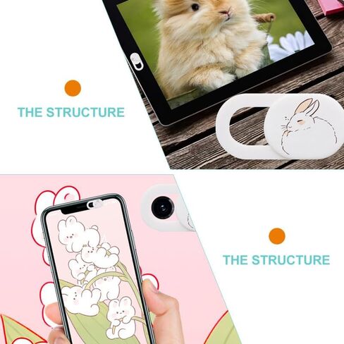 OSALADI Webcam Cover Slider Privacy Sticker Self-Adhesive Camera Shield Cover for Laptop Phone Tablet Slide Open Close Privacy Protection 3 Pack in Kuwait