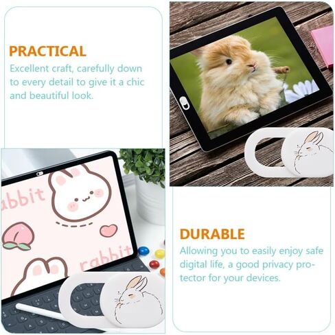 OSALADI Webcam Cover Slider Privacy Sticker Self-Adhesive Camera Shield Cover for Laptop Phone Tablet Slide Open Close Privacy Protection 3 Pack in Kuwait