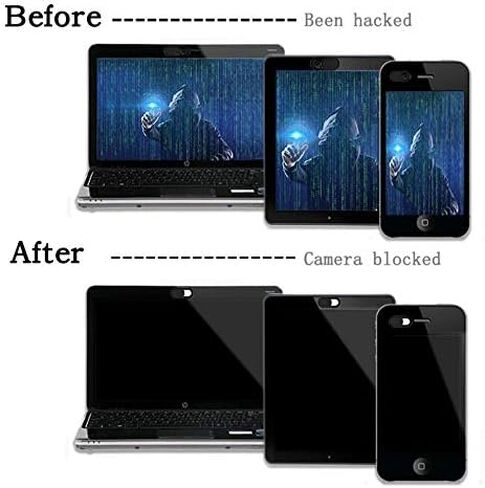 Privacy Camera Cover Security Blocker Webcam Closure Black Compatible with ZTE Axon 10 Pro in Kuwait