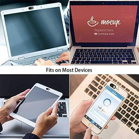 Privacy Camera Cover Security Blocker Webcam Closure Black Compatible with ZTE Axon 10 Pro in Kuwait