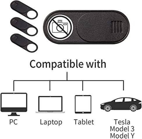Cover Slide for camera Tesla Model-3/Y Cabin Camera,Laptop,pc F/Facing Webcam Stickered Privacy Protector in Kuwait