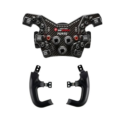 ASETEK Racing Forte Formula Aluminum Button Box Bundle with LMP Handles for Stable Grip and Precise Steering Inputs in Formula, GT3 or Prototype Sim Racing in Kuwait