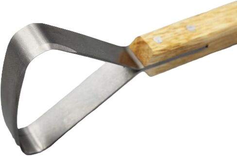 Wiebe Pelt Scraper, Dual-Edge Forged Steel Fleshing Tool with Wood Handle – Precision Hide Scraper for Muskrat, Mink, Small Game & Taxidermy Detail Work in Kuwait